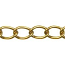 Trinity Brass Antique Gold 4.5x3.2mm Medium Oval Curb Chain (open link) per x1ft - 30cm