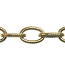 Trinity Brass Antique Gold 9.5x6mm Large Etched Cable Chain (open link) per x1ft - 30cm