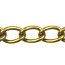 Trinity Brass Antique Gold 7x4.5mm Large Curb Chain (open link) per x1ft - 30cm