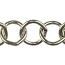 Trinity Brass Antique Silver 10mm Large Round Cable Chain (open link) per x1ft - 30cm