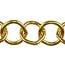 Trinity Brass Antique Gold 10mm Large Round Cable Chain (open link) per x1ft - 30cm