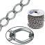 Aluminium Hematite Chain Link 6x3.6mm  x1ft - 30cm