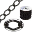 Aluminium Black Chain Link 14.4x9mm x1ft - 30cm