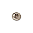 TierraCast Alphabet Beads  7x6mm Oval Antique Rhodium Plated Letter E