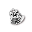 TierraCast Pewter Silver Plated 16.5mm Christmas Bells Charm x1