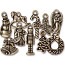 TierraCast Pewter Brass Oxide Christmas Past Charm Collection
