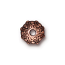 TierraCast Pewter Copper Plated 10x8mm Oasis Bead x1