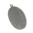 Sterling Silver Oval 22x13mm 24g Stamping Blank Pendant x1