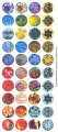 IT Collage Sheet - Pre-Printed Images Circles 18.5mm