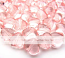 Czech Glass Puffy Heart Beads 6mm Rosaline per Strand of x50 approx