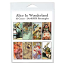 Collage Sheet - 24x48mm Rectangles Alice in Wonderland