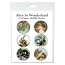 Collage Sheet - 35mm Circles Alice in Wonderland