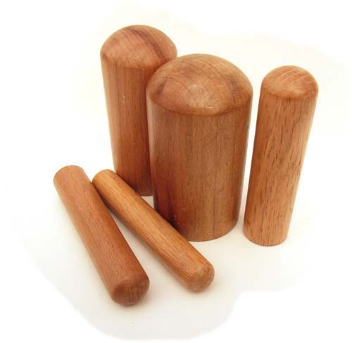 Five-Piece Wooden Shaping Punch Set - Jewellery Tools