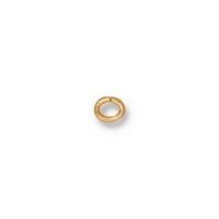 TierraCast Findings - Jumpring Oval 4.3x3.6mm (2.7x2.1mm id) 20ga Gold Plated x10