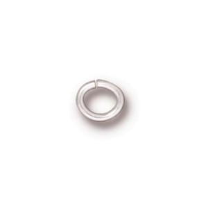 TierraCast Findings - Jumpring Oval 6x5mm (4.2x3.4mm id) 20g Silver Plated x10