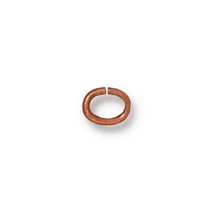 TierraCast Findings - Jumpring Oval 6x5mm (4.2x3.4mm id) 20g Copper Plated x10