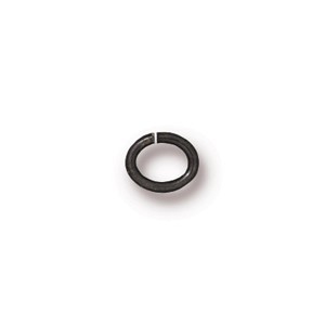 TierraCast Findings - Jumpring Oval 6x5mm (4.2x3.4mm id) 20g Black Plated x10