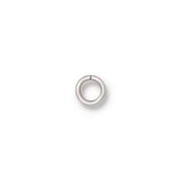 TierraCast Findings - Jumpring Round 4mm id (5.5mm od) 20ga Silver Plated x10