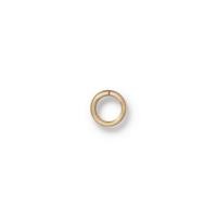TierraCast Findings - Jumpring Round 4mm id (5.5mm od) 20ga Gold Plated x10