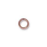 TierraCast Findings - Jumpring Round 7.2mm (5.5mm id) 19ga Copper Plated x10