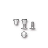 Tierracast 4mm Compression Rivet Silver Plated x10 pairs