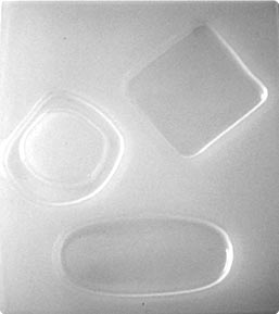 Resin Mould - Abstract Shapes (3-on-1) Donut, Oval & Square/Diamond