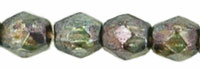 Czech Glass Fire Polished beads - 3mm Lustre Transparent Green x50
