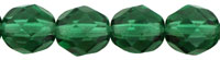 Czech Glass Fire Polished beads 8mm - x25 Prairie Green