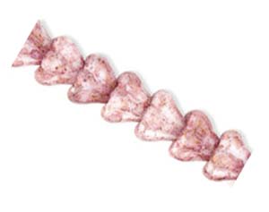 Czech Glass Baby Bell Flower Beads 6x4mm Lustre Opaque Topaz Pink x50