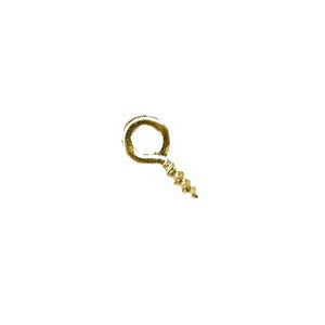 Gold Plated Peg with Screw thread x10