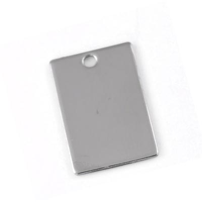Stainless Steel Rectangle Pendant 30x20mm 17g Stamping Blank x1