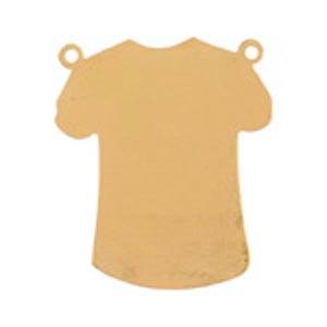 Brass T-Shirt Connector 24g Stamping Blank 32 x 27mm