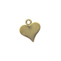 Gold Vermeil Heart Tag 11.3x10mm 28g Stamping Blank Charm x1