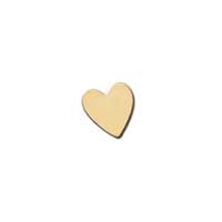 14kt Solid Gold Heart 7x6.5mm 26g Stamping Blank x1