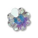 Swarovski Crystal Beads 8mm Margarita Flower - Crystal AB x1
