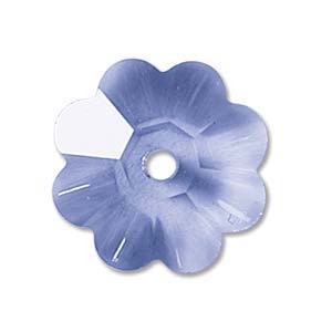 Swarovski Crystal Beads 8mm Margarita Flower - Sapphire Light x1