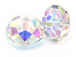 Swarovski Crystal Beads Roundelle 8mm Crystal AB