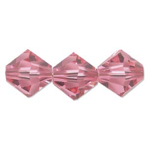 Swarovski Crystal Beads Bicone 6mm Rose