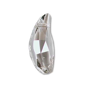 Swarovski Crystal Pendants Aquiline - Top Drilled 36mm Crystal Silver Shade x1