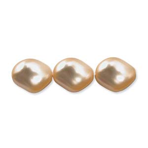 Swarovski Crystal Pearl Beads 9x8mm Twist Wave Peach Pearls x1