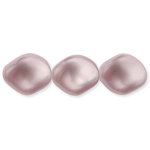 Swarovski Crystal Pearl Beads 9x8mm Twist Wave Powder Rose Pearls x1