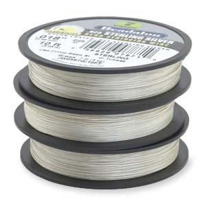 Beadalon Stringing Wire 7 Strands .018 (.46mm) 10 ft/3.05m .925 Sterling Silver