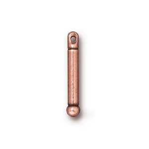 TierraCast Pewter Antique Copper Plated 3/4" - 19mm Bead Bar x1
