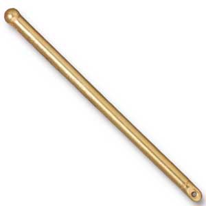 TierraCast Pewter Bright Gold Plated 2" - 48mm Bead Bar x1