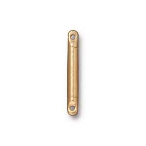 TierraCast Pewter Bright Gold Plated 3/4" - 19mm Bar Link x1