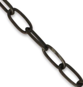 DEADSTOCKED - Vintaj Arte Metal 6x11.5mm Elongated Oval Chain (open link) per x1ft - 30cm