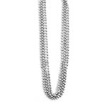 ImpressArt Aluminium 2mm Ball Bead Chain Necklace 18 inch 2-pack
