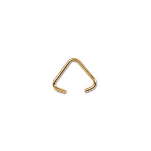 Triangle Bails - Jump Rings 6x7.5mm Gold Plated x144