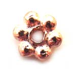 Thai Sterling 925 Rose Gold Vermeil Daisy Spacer Bead 3.5mm
