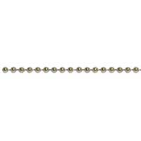 Stainless Steel 2.4mm Ball Bead Chain per foot (30cm) (USA)